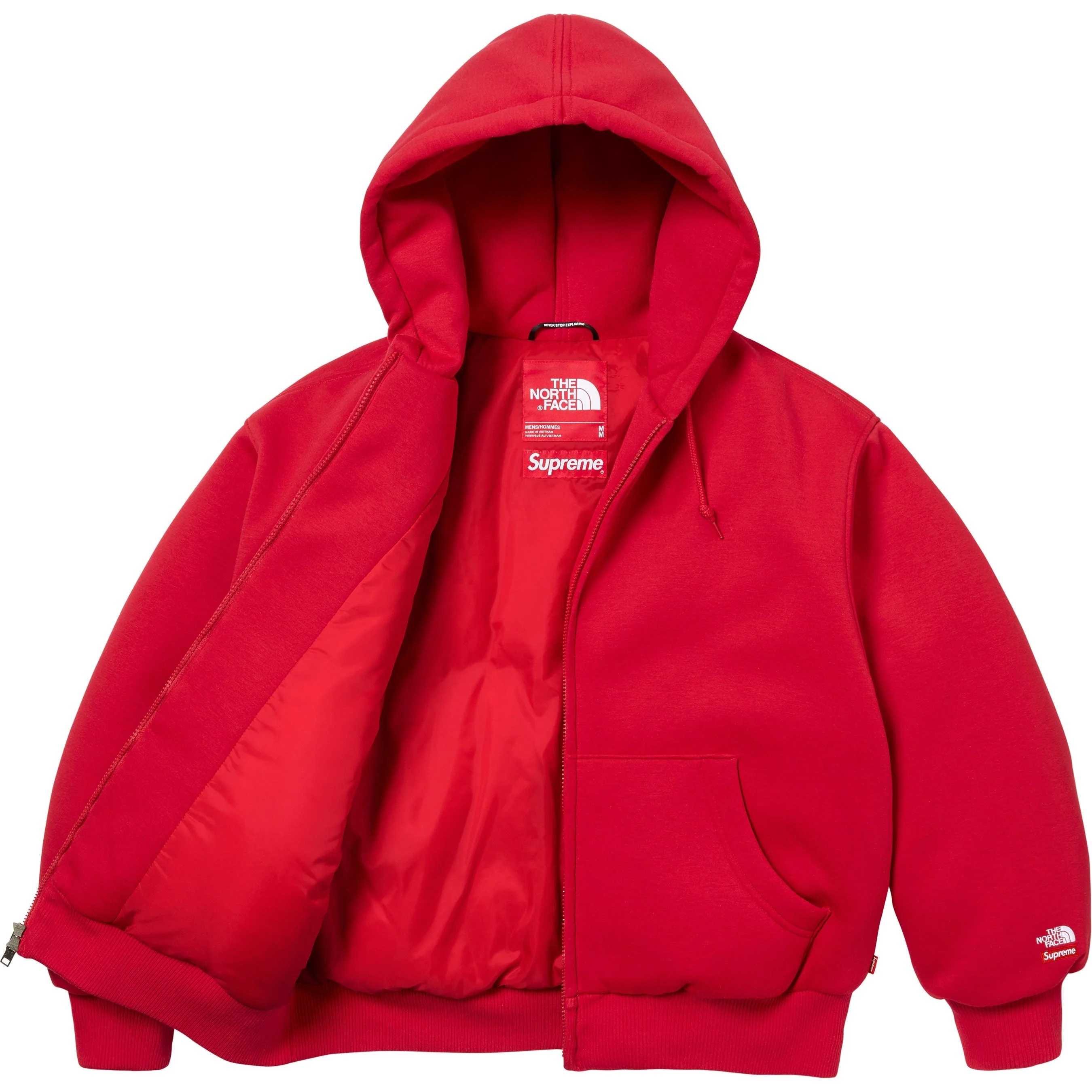 Supreme®/The North Face® Down Zip Up Hooded Sweatshirt view 8
